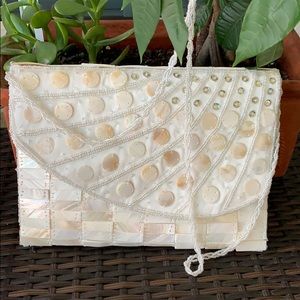 Beautiful Shell,Bead &Sequin Wedding Design Purse